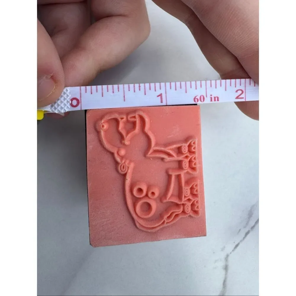 New Cartoon Hippo Rubber Stamp